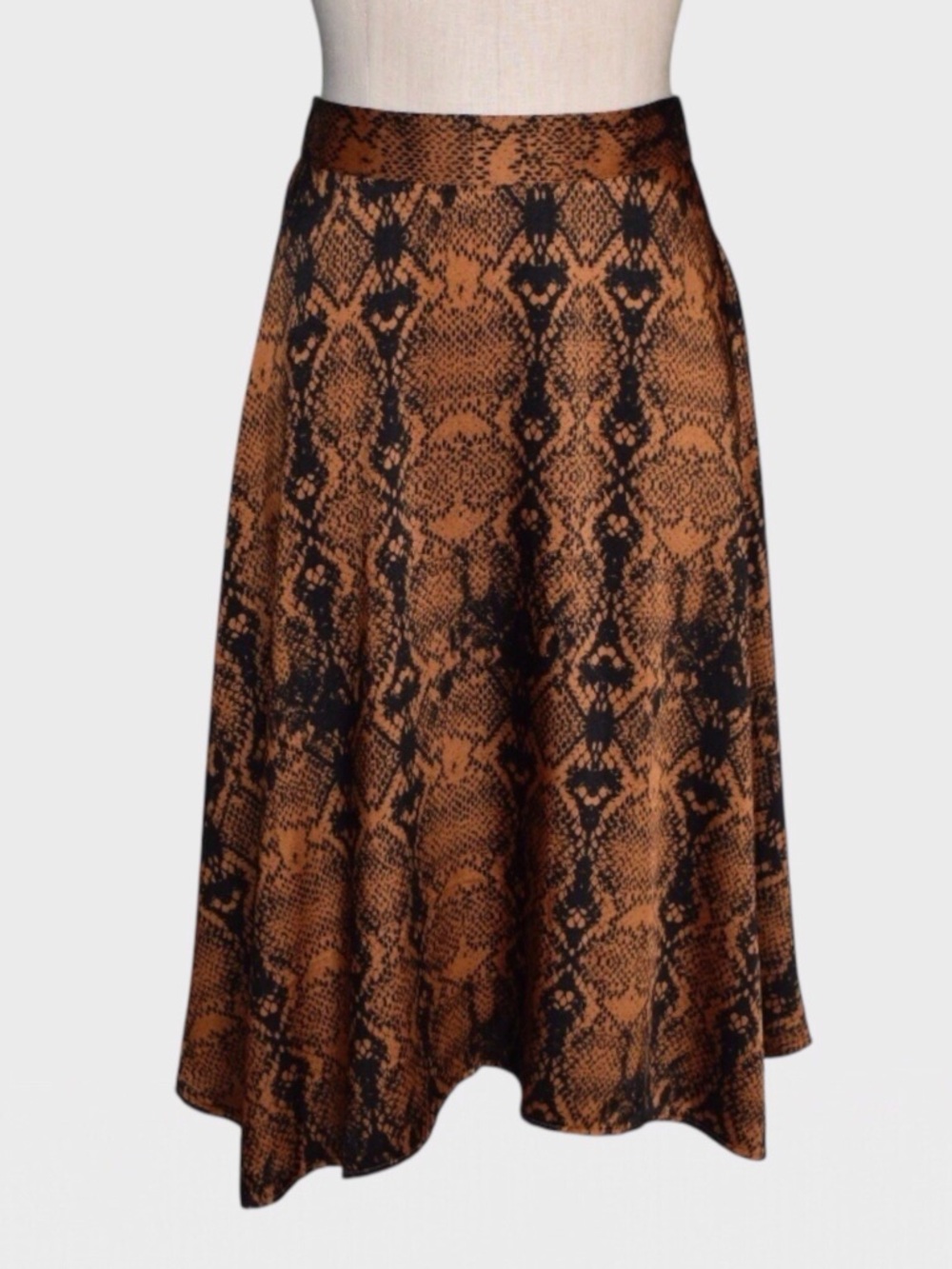Apt 9 Snake Print Asymmetrical Skirt
